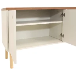 Sunnydaze Decor Sunnydaze Indoor Mid-Century Modern TV Stand Console With Side Storage Cabinet And Shelves For 55" TV -Sunnydaze Decor GUEST 01fad12e 89a5 4a4a 8f70 e0511b50e3fd