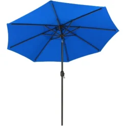 Sunnydaze Decor Sunnydaze Outdoor Aluminum Solution-Dyed Sunbrella Patio Umbrella With Auto Tilt And Crank - 9' -Sunnydaze Decor GUEST 030ba4aa 8827 4874 8cb3 61a2c6f28ee3