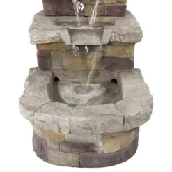 Sunnydaze Decor Sunnydaze 21"H Electric Polyresin 3-Tier Brick Steps Outdoor Water Fountain With LED Light 10 Sunnydaze Decor Sunnydaze 21"H Electric Polyresin 3-Tier Brick Steps Outdoor Water Fountain With LED Light -Sunnydaze Decor GUEST 055721bc b45c 42a5 948b 9b4129d37f3c