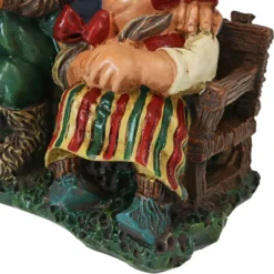 Sunnydaze Decor Sunnydaze Al And Anita On Bench Indoor/Outdoor Lightweight Resin Garden Gnome Couple Outdoor Lawn Statue - 8" H -Sunnydaze Decor GUEST 081e881c 0661 455f b7ac b123e8043b4e