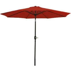 Sunnydaze Decor Sunnydaze Outdoor Aluminum Patio Table Umbrella With Polyester Canopy And Push Button Tilt And Crank - 9' -Sunnydaze Decor GUEST 0a975b8b 482a 4bc0 8850 21d0540dbaca