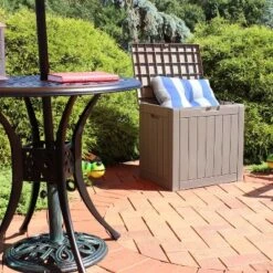 Sunnydaze Decor Sunnydaze Lockable Outdoor Small Deck Box With Storage And Side Handles - 32-Gal. 27 Sunnydaze Decor Sunnydaze Lockable Outdoor Small Deck Box With Storage And Side Handles - 32-Gal. -Sunnydaze Decor GUEST 0b0f84e6 60ed 4b80 95aa ad2515c14d0d