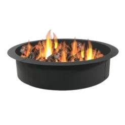 Sunnydaze Decor Sunnydaze Outdoor Heavy-Duty Steel Portable Above Ground Or In-Ground Round Fire Pit Liner Ring - Black 16 Sunnydaze Decor Sunnydaze Outdoor Heavy-Duty Steel Portable Above Ground Or In-Ground Round Fire Pit Liner Ring - Black -Sunnydaze Decor GUEST 0fb10b97 5564 4230 818a b4576c415c9c