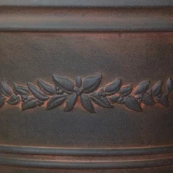 Sunnydaze Decor Sunnydaze Indoor/Outdoor Patio, Garden, Or Porch Weather-Resistant Double-Walled Laurel Flower Pot Planter - 13" - Rust Finish -Sunnydaze Decor GUEST 105c861b c57b 4aba bcc3 66bbda30f015