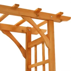 Sunnydaze Decor Sunnydaze Durable Wooden Arbor For Gardening, Walkways, And Wedding Decor With Weatherproof Finish - 78" -Sunnydaze Decor GUEST 10b04d6f 5613 4c3b 85fb a97de710e86d