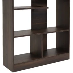 Sunnydaze Decor Sunnydaze Indoor Rosalee 9-Tier Open Bookshelf With Staggered Shelves - Coffee Brown -Sunnydaze Decor GUEST 11ceb416 6439 4ad6 8099 372b811b9436