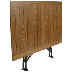 Sunnydaze Decor Sunnydaze Indoor/Outdoor Chestnut Wood Large Folding Patio Family Dining Table - 31" - Brown -Sunnydaze Decor GUEST 122749d9 f92f 4dae a348 649b3e6a5f22 1