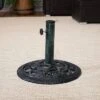Sunnydaze Decor Sunnydaze Outdoor Heavy-Duty Cast Iron Decorative Rose Blossom Design Patio Yard Round Umbrella Base Stand - 16" -Sunnydaze Decor GUEST 12bfdcdd 798a 40b7 aaa7 7473172c3066