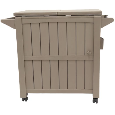 Sunnydaze Decor Sunnydaze Rolling Patio Serving Cart With Prep Table, Cooler And Storage 4 Sunnydaze Decor Sunnydaze Rolling Patio Serving Cart With Prep Table, Cooler And Storage - Image 2
