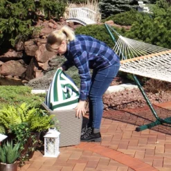 Sunnydaze Decor Sunnydaze Rattan Design Outdoor Side Table With Storage - 11.5-Gal. -Sunnydaze Decor GUEST 1487dad2 31ce 4de9 8a2f 72d0d7f1f03d