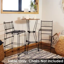 Sunnydaze Decor Sunnydaze Indoor Modern Furniture Steel Wire Bar Table With Faux Woodgrain Tabletop - Brown 17 Sunnydaze Decor Sunnydaze Indoor Modern Furniture Steel Wire Bar Table With Faux Woodgrain Tabletop - Brown -Sunnydaze Decor GUEST 14e17dae 9bd9 4622 a8e5 f7cda4878bb6