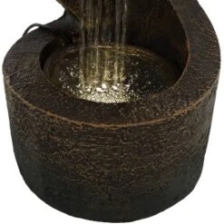 Sunnydaze Decor Sunnydaze Indoor Contemporary Decorative Polyresin Winding Showers Tabletop Water Fountain With LED Lights - 13" -Sunnydaze Decor GUEST 15f86ff3 52e6 4f06 8e04 ce4ab36d0b77