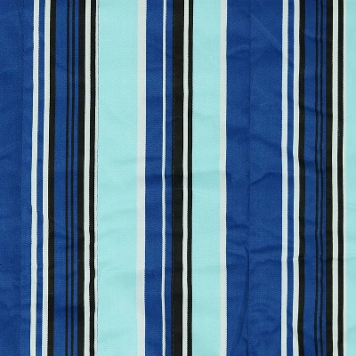 Sunnydaze Decor Sunnydaze Outdoor 2-Person Double Polyester Quilted Hammock With Wood Spreader Bar And Matte Blue Steel Multi-Use Stand - Catalina Beach 5 Sunnydaze Decor Sunnydaze Outdoor 2-Person Double Polyester Quilted Hammock With Wood Spreader Bar And Matte Blue Steel Multi-Use Stand - Catalina Beach - Image 3