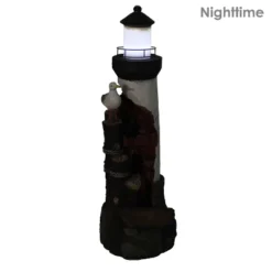 Sunnydaze Decor Sunnydaze 36"H Electric Polyresin Gull's Cove Lighthouse Outdoor Water Fountain With LED Light -Sunnydaze Decor GUEST 164c2c5e f084 475f a831 a7e3a4479913