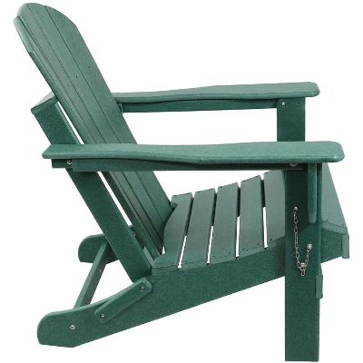 Sunnydaze Decor Sunnydaze Portable, Foldable, Outdoor Adirondack Chair - All-Weather Design - 300-Pound Capacity - 34.5" H 10 Sunnydaze Decor Sunnydaze Portable, Foldable, Outdoor Adirondack Chair - All-Weather Design - 300-Pound Capacity - 34.5" H - Image 8