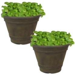 Sunnydaze Decor Sunnydaze Indoor/Outdoor Patio, Garden, Or Porch Weather-Resistant Franklin Flower Pot Planter - 20" 9 Sunnydaze Decor Sunnydaze Indoor/Outdoor Patio, Garden, Or Porch Weather-Resistant Franklin Flower Pot Planter - 20" -Sunnydaze Decor GUEST 1ad9453a 0729 4260 a473 8519dcf7fd87