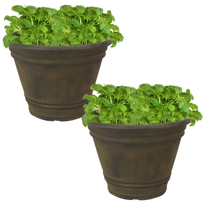 Sunnydaze Decor Sunnydaze Indoor/Outdoor Patio, Garden, Or Porch Weather-Resistant Franklin Flower Pot Planter - 20" 6 Sunnydaze Decor Sunnydaze Indoor/Outdoor Patio, Garden, Or Porch Weather-Resistant Franklin Flower Pot Planter - 20" - Image 4