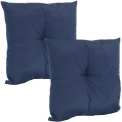Sunnydaze Decor Sunnydaze Indoor/Outdoor Weather-Resistant Polyester Square Tufted Pillow With Zipper Closures - 19" - 2pk -Sunnydaze Decor GUEST 1cdd7667 8804 478f b4ce 832c49b66730