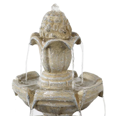 Sunnydaze Decor Sunnydaze 48"H Electric Fiberglass 3-Tier Outdoor Water Fountain 6 Sunnydaze Decor Sunnydaze 48"H Electric Fiberglass 3-Tier Outdoor Water Fountain - Image 4