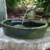 Sunnydaze Decor Sunnydaze Outdoor Solar Powered Glazed Ceramic Dove Water Fountain With Submersible Pump And Filter - 7" - Green -Sunnydaze Decor GUEST 1d12626d f43b 441d b5a6 6d08708a4aaa