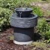 Sunnydaze Decor Sunnydaze 20"H Electric Resin 2-Tier Round Bird Bath Outdoor Water Fountain With LED Lights -Sunnydaze Decor GUEST 1efeaf7b bc02 4013 bee5 07667b01732a