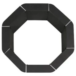 Sunnydaze Decor Sunnydaze Outdoor Heavy-Duty Steel Portable Above Ground Or In-Ground Octagon Fire Pit Liner Ring - 38" - Black -Sunnydaze Decor GUEST 1f1384c5 d528 4488 86b9 618af2a197a6
