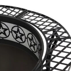 Sunnydaze Decor Sunnydaze Outdoor Camping Or Backyard Steel Round Four Star Fire Pit Table With Spark Screen - 40" - Black 12 Sunnydaze Decor Sunnydaze Outdoor Camping Or Backyard Steel Round Four Star Fire Pit Table With Spark Screen - 40" - Black -Sunnydaze Decor GUEST 1f2437cd 7ab5 415f 9475 c2b9a90c8c72