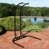 Sunnydaze Decor Sunnydaze Indoor/Outdoor Deluxe Powder-Coated Steel U-Shaped Hanging Egg Chair Loveseat Stand - 76" - Black 1 Sunnydaze Decor Sunnydaze Indoor/Outdoor Deluxe Powder-Coated Steel U-Shaped Hanging Egg Chair Loveseat Stand - 76" - Black -Sunnydaze Decor GUEST 2052bda4 a33a 4115 8d31 fcf736c58f0c