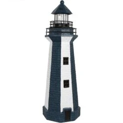 Sunnydaze Decor Sunnydaze Outdoor Backyard Garden Nautical Lighthouse Solar LED Pathlight Statue Figurine - 36" -Sunnydaze Decor GUEST 21c28be1 16b0 42e8 a24d 80494a5d2c45