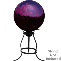 Sunnydaze Decor Sunnydaze Indoor/Outdoor Reflective Mirrored Surface Garden Gazing Globe Ball With Stemmed Bottom And Rubber Cap - 10" Diameter -Sunnydaze Decor GUEST 24fbd93c 6fb9 4f7d a1e3 151af48c7a9d