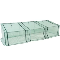 Sunnydaze Decor Sunnydaze Outdoor Portable Slanted Top Plant Shelter Mini Cloche Greenhouse With Zipper Doors - Green 13 Sunnydaze Decor Sunnydaze Outdoor Portable Slanted Top Plant Shelter Mini Cloche Greenhouse With Zipper Doors - Green -Sunnydaze Decor GUEST 26150884 a156 49af ab9d ad75fbbd2afa