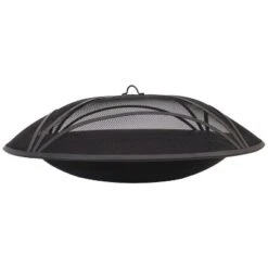 Sunnydaze Decor Sunnydaze Outdoor Replacement Steel Fire Pit Bowl With Spark Screen - Black -Sunnydaze Decor GUEST 265b9eb2 6589 4a7f ab60 c42838f4bbfd