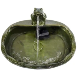 Sunnydaze Decor Sunnydaze Outdoor Solar Powered Ceramic Spitting Frog Water Fountain With Submersible Pump - 7" - Green 15 Sunnydaze Decor Sunnydaze Outdoor Solar Powered Ceramic Spitting Frog Water Fountain With Submersible Pump - 7" - Green -Sunnydaze Decor GUEST 294a10cb 7888 41e6 b9b8 8a59806eea83