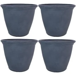 Sunnydaze Decor Sunnydaze Indoor/Outdoor Patio, Garden, Or Porch Weather-Resistant Double-Walled Anjelica Flower Pot Planter - 20" - Sable Finish -Sunnydaze Decor GUEST 29cacd18 e2d4 4f47 adaa f5e0890bebe8