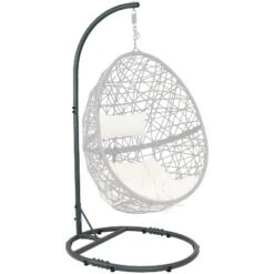 Sunnydaze Decor Sunnydaze Durable Indoor/Outdoor Powder-Coated Steel Egg Chair Stand With Extra-Wide Round Base - 76" H - Black 13 Sunnydaze Decor Sunnydaze Durable Indoor/Outdoor Powder-Coated Steel Egg Chair Stand With Extra-Wide Round Base - 76" H - Black -Sunnydaze Decor GUEST 2ba8821f 588c 4011 b868 08b176ff1937