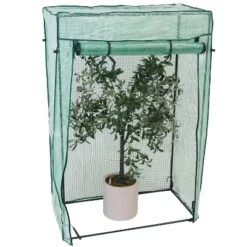 Sunnydaze Decor Sunnydaze Outdoor Deluxe Portable Large Potted Plant And Starter Tomato Plant Greenhouse With Roll-Up Door - Green -Sunnydaze Decor GUEST 2c4df528 ad3b 46ad a9ab 5a315e6baa8e