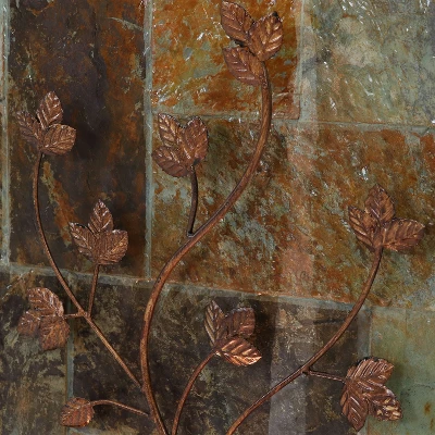 Sunnydaze Decor Sunnydaze 32"H Electric Slate And Metal Climbing Vines Outdoor Water Fountain With LED Light 5 Sunnydaze Decor Sunnydaze 32"H Electric Slate And Metal Climbing Vines Outdoor Water Fountain With LED Light - Image 3