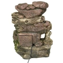Sunnydaze Decor Sunnydaze Indoor Decorative Calming 5-Step Rock Falls Waterfall Tabletop Water Fountain With LED Lights - 14" -Sunnydaze Decor GUEST 2de18715 9882 47a3 9b59 a3bb49d3e970