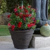 Sunnydaze Decor Sunnydaze Indoor/Outdoor Patio, Garden, Or Porch Weather-Resistant Double-Walled Laurel Flower Pot Planter - 13" - Rust Finish -Sunnydaze Decor GUEST 2e879fef 6779 4d6a 92d5 fd402bd433a1