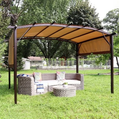 Sunnydaze Decor Sunnydaze 9 X 12 Polyester Retractable Pergola Canopy Shade 3 Sunnydaze Decor Sunnydaze 9 X 12 Polyester Retractable Pergola Canopy Shade
