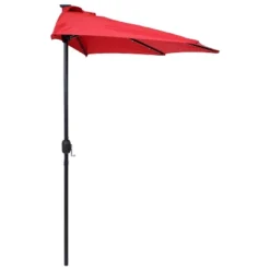 Sunnydaze Decor Sunnydaze Solar Outdoor Half Patio Umbrella With LED Lights And Crank - 9' 24 Sunnydaze Decor Sunnydaze Solar Outdoor Half Patio Umbrella With LED Lights And Crank - 9' -Sunnydaze Decor GUEST 3096b487 acc8 4023 8d09 87ecbc69d077