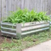 Sunnydaze Decor Sunnydaze Raised Corrugated Galvanized Steel Rectangle Garden Bed For Plants, Vegetables, And Flowers - 48" L X 11.75" H -Sunnydaze Decor GUEST 314d1e88 2b27 4bb9 a87d 1688c9c124da