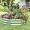 Sunnydaze Decor Sunnydaze Corrugated Galvanized Steel Hexagon Raised Garden Bed Kit For Vegetables, Plants, And Flowers - 40" W X 12" H -Sunnydaze Decor GUEST 33fab452 24dd 4e01 91d6 e3c91d2c1730