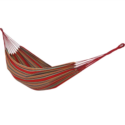 Sunnydaze Decor Sunnydaze Large Two-Person Double Brazilian Hammock For Backyard And Patio - 450 Lb Capacity 8 Sunnydaze Decor Sunnydaze Large Two-Person Double Brazilian Hammock For Backyard And Patio - 450 Lb Capacity - Image 6