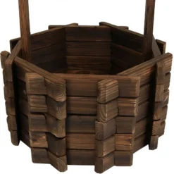 Sunnydaze Decor Sunnydaze Outdoor Fir Wood Wishing Well Garden Planter With Hanging Flower Bucket For Garden Or Yard - 45" H - Brown 14 Sunnydaze Decor Sunnydaze Outdoor Fir Wood Wishing Well Garden Planter With Hanging Flower Bucket For Garden Or Yard - 45" H - Brown -Sunnydaze Decor GUEST 34bd2f99 d095 44fa 962b d7dccdea824b