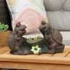 Sunnydaze Decor Sunnydaze Tic Tac Toe Turtles Concrete Garden Statue - 7.5-Inch
