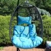 Sunnydaze Decor Sunnydaze Outdoor Resin Wicker Julia Hanging Basket Egg Chair Swing With Cushions And Headrest - 2pc -Sunnydaze Decor GUEST 356cc780 0b97 4ca9 840f 41e20296e509