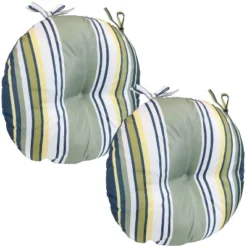 Sunnydaze Decor Sunnydaze Indoor/Outdoor Polyester Replacement Round Bistro Chair Seat Cushions - 15" - 2pk -Sunnydaze Decor GUEST 3599dff6 3284 4a55 8eb3 302ef7464b8d