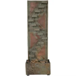 Sunnydaze Decor Sunnydaze 48"H Electric Natural Slate And Copper Accents Descending Staircase Outdoor Water Fountain With LED Light 13 Sunnydaze Decor Sunnydaze 48"H Electric Natural Slate And Copper Accents Descending Staircase Outdoor Water Fountain With LED Light -Sunnydaze Decor GUEST 37de7cd1 4117 4458 9f47 c0abddf6d710