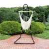 Sunnydaze Decor Sunnydaze Cotton/Nylon Outdoor Mayan Hammock Chair With Adjustable Stand - 330 Lb Weight Capacity - Natural -Sunnydaze Decor GUEST 382454f2 f2cf 4d9a 8868 a4544c4a8ab7